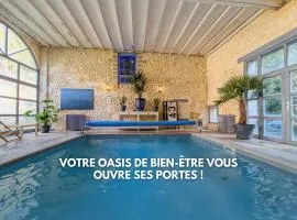 Manoir XV et Grange avec Piscine chauffée privée