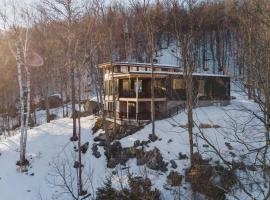 Twin Cottages with Mountain & Lake View，位于莫兰高地的酒店