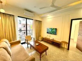 Beige 1BHK Apartment in Candolim with Pool, Gym and Family Friendly Amenities