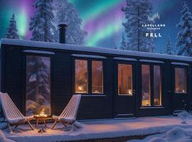 Lapland Landscape XL Cabin with Nature View, Sauna, Fireplace & Kitchen, Sodankylä, Luosto, Fell Village，位于洛斯托的酒店