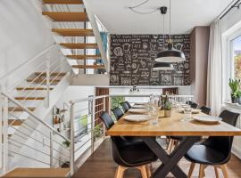 Charmantes Stadthaus, Parkplätze, Garten，位于辛根的酒店