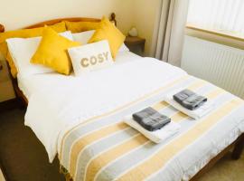 Gethin Lodge cosy Holiday cottage Near BPW with secure double garage with cctv sleeps up to 6 guests，位于梅瑟蒂德菲尔的木屋