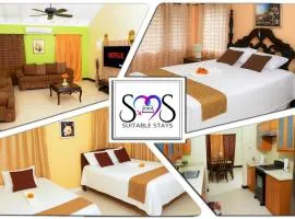 Prime Location Villa -Sleeps 7 -Private Pool & Gym -Peace & Comfort