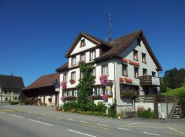 Hotel Garni Traube B&B，位于Schwellbrunn的酒店