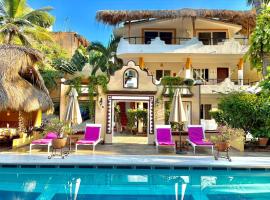 BEACH HOTEL INES en Zicatela，位于Brisas de Zicatela的酒店