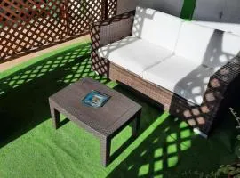 Cabaña recinto Super vista, WIFI con terraza4