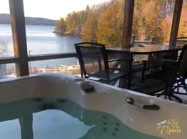 Front LAKE Simon HOT TUB 4br 16p BEACH private