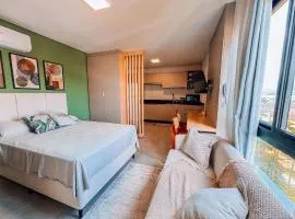 Flat ate 3 pessoas/ prédio com piscina