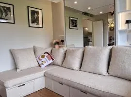 Cristaux Studio, with view to Mont Blanc