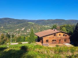 Chalet Le Belvédère, vue exceptionnelle dans les Hautes Vosges，位于旺特龙的酒店