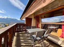 Appartement cosy, terrasse, vue montagne