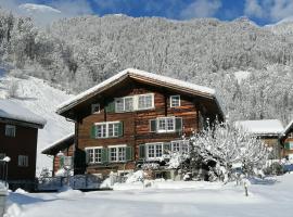 Mattish&uuml;&uuml;sli - Chalet with a little garden，位于Luchsingen的滑雪度假村