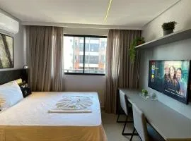 WayQ7-Belísismo Flat p/3 pessoas, Tambaú, 200m mar