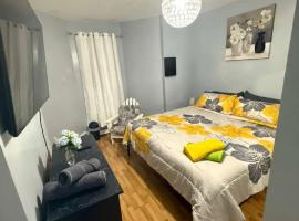 New 3 BR Apt in Elizabeth Railroad Style Path Train Bus Hospital EWR Airport NJ Manhattan NYC，位于伊丽莎白的自助式住宿