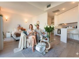 Premium Studio Apartment in Herastrau with City View，位于Herăstrău的酒店