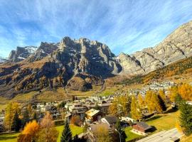 Retro Alpine Studio - Terrace with Mountain View，位于洛伊克巴德的酒店