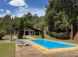 Rancho c/ piscina, churrasqueira, natureza e lazer