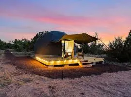 Winter Nights in a Secluded Canyon Dome