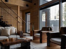 Saana's chalets Levi，位于列维的带热水浴缸的酒店