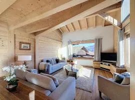 Duplex neuf avec terrasse face au Mont Blanc, 3 chambres et mezzanine, à 3 km du centre de Combloux - FR-1-560-65