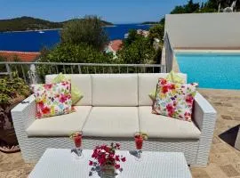 JASMINE VILLA luxury house with private pool, spacious terraces and spectacular sea views