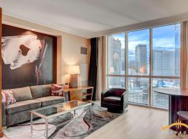 MGM Signature-16-719 Strip View Jacuzzi Studio，位于拉斯维加斯的别墅