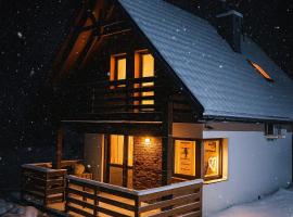 BIESZCZADZKI RAJ Komfortowe domy z kominkami i Sauną na obiekcie，位于Olchowiec的酒店