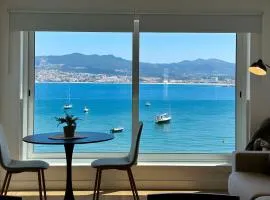 Holibai, Meiga, Apto moderno, vistas al mar y playa cerca, Baiona