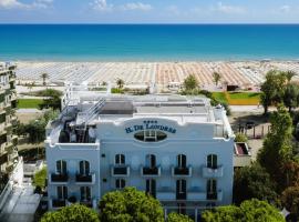 德朗德瑞斯酒店，位于里米尼的带热水浴缸的酒店