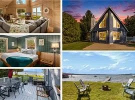 Lake Leelanau A Frame Waterfront Dock Fireplace 7550