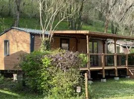 Camping le Moulin de David -Gaugeac Monpazier 24540 - Cabane -Mobil-home 3 et 2 chambres