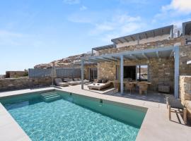 Villa Blanca Elia-Mykonos with private pool，位于法蒂亚的酒店