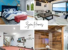 Large 4 Br - 5 Bathroom with Heated Pool 2 King beds Sauna Pool Table