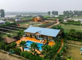 Aurea 4-BHK Farmhouse With Private Pool, Garden & Gazebo