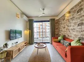 Premium 1BHK Apartment in Candolim with Pool Balcony and Self Catering Kitchen