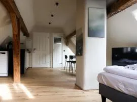 Lehm & Fachwerk Dach-Apartment - Claycation