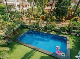 3BHK Villa with Pvt Pool Near Calangute Beach，位于Nagoa-Bardez的乡村别墅