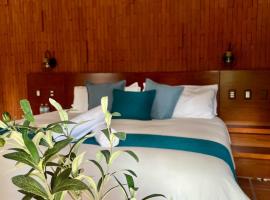 Hotel Boutique Casa Gopar，位于Ocotl&aacute;n de Morelos的带热水浴缸的酒店