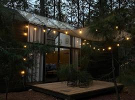 BosqueCielo Cabañas Diseño Natural Arte Galeria，位于瓦斯卡坎波的酒店
