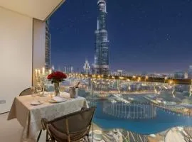 Enjoy Best Burj Khalifa View from Balcony Next to Dubai Mall Luxury 2BR Like Home