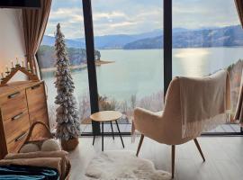 Moon Lake Bicaz - Casa Oia，位于Buhalniţa的带泳池的酒店