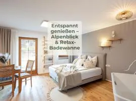 Alpenstudio Sachrang - Terrasse & Bergblick - Ruhe & Natur pur