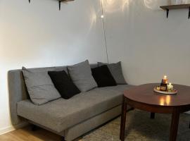 Charming apartment with industrial design close to city center，位于韦克舍的酒店