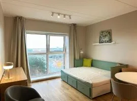 Studio apartment with gym, parking, coworking