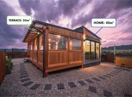 Rajska polana Domki PREMIUM ,na odludziu z prywatną BALIĄ z jacuzzi i sauną ,Cisza,rowery elektryczne,góry,astroprzygoda,- Adršpach, Skalne Miasto, Zamek Książ,Andrzejówka,Karpacz, Śnieżka,Janskie Laznie,Pec