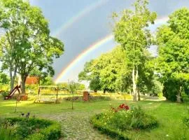 2 with large garden, playground and pool