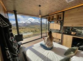 Tiny house, comfort and peace facing Chimborazo，位于里奥班巴的酒店