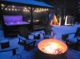 Nordik Spa Cabin - Hot Tub & Sauna - Winter Escape，位于Killaloe Station的酒店