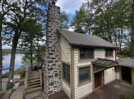 Lakefront Cabin with Hot Tub, Views & Fireplace