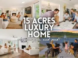 Luxury Farm House with Game room & Outdoor Retreat